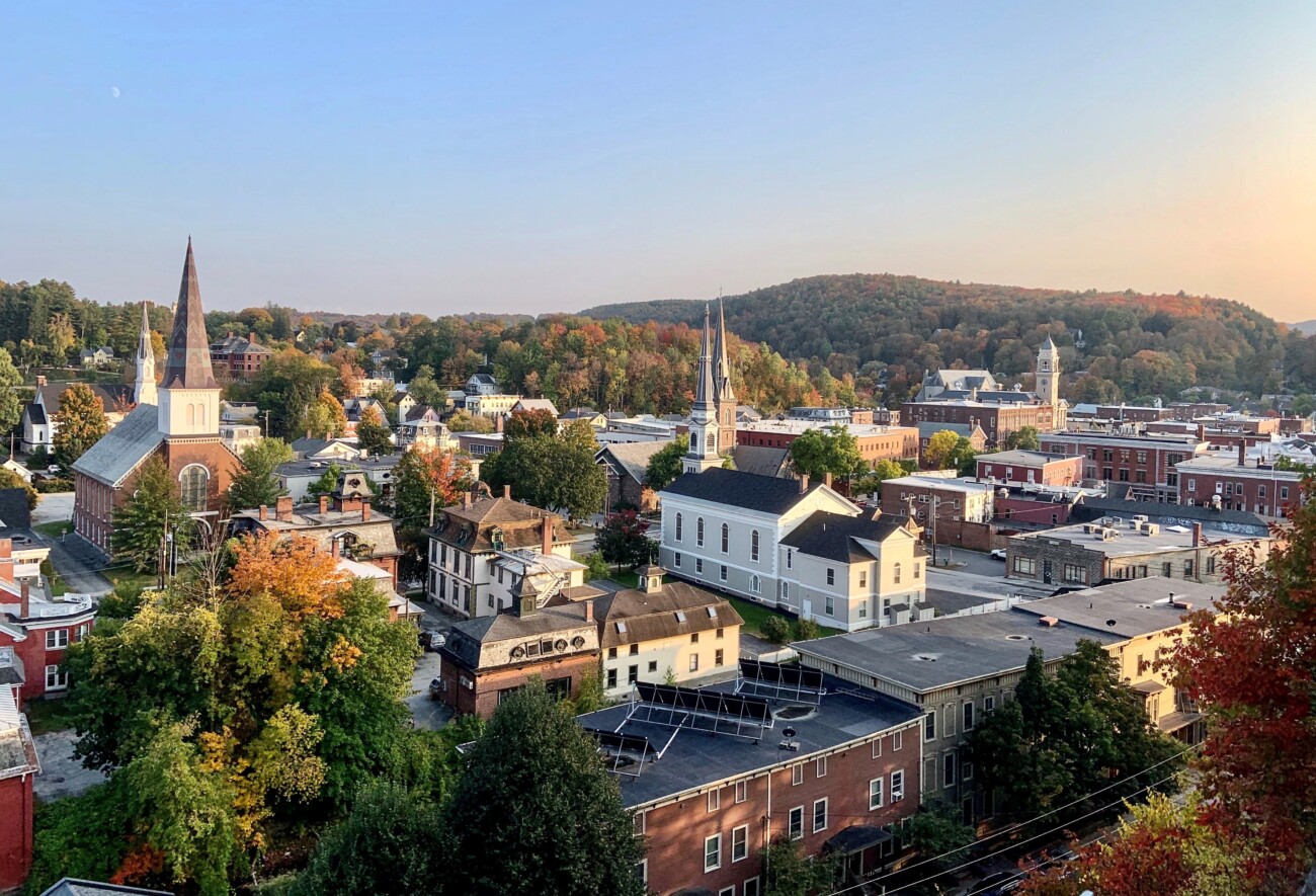 town from above