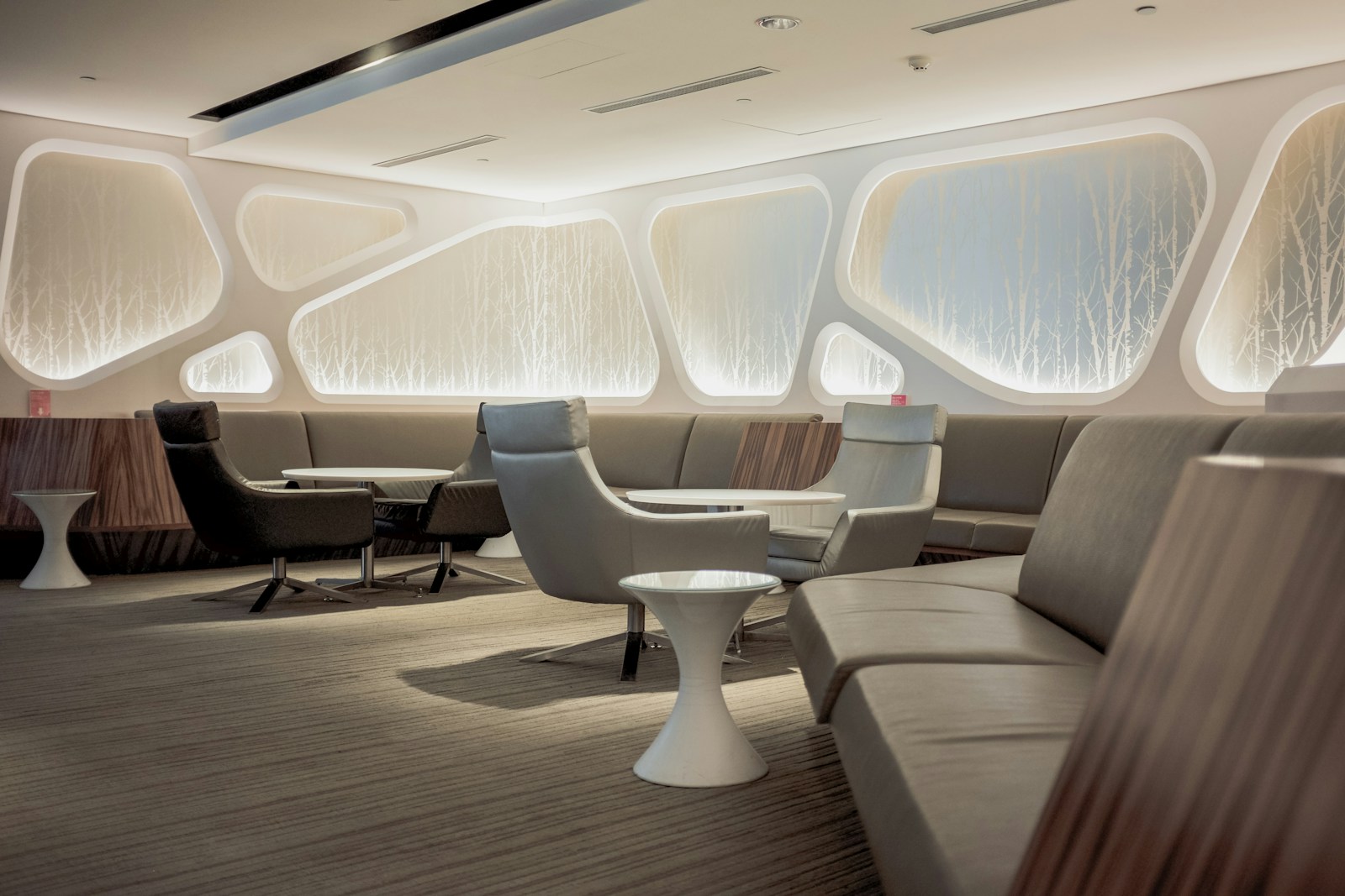 modern airport lounge
