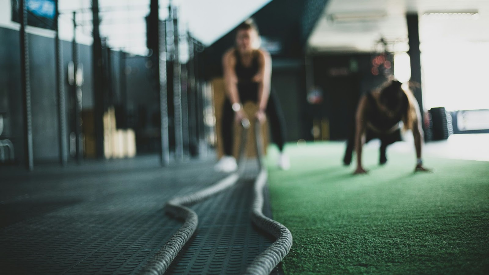 person exercising in gym