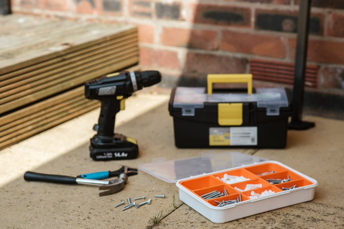 tools on work surface