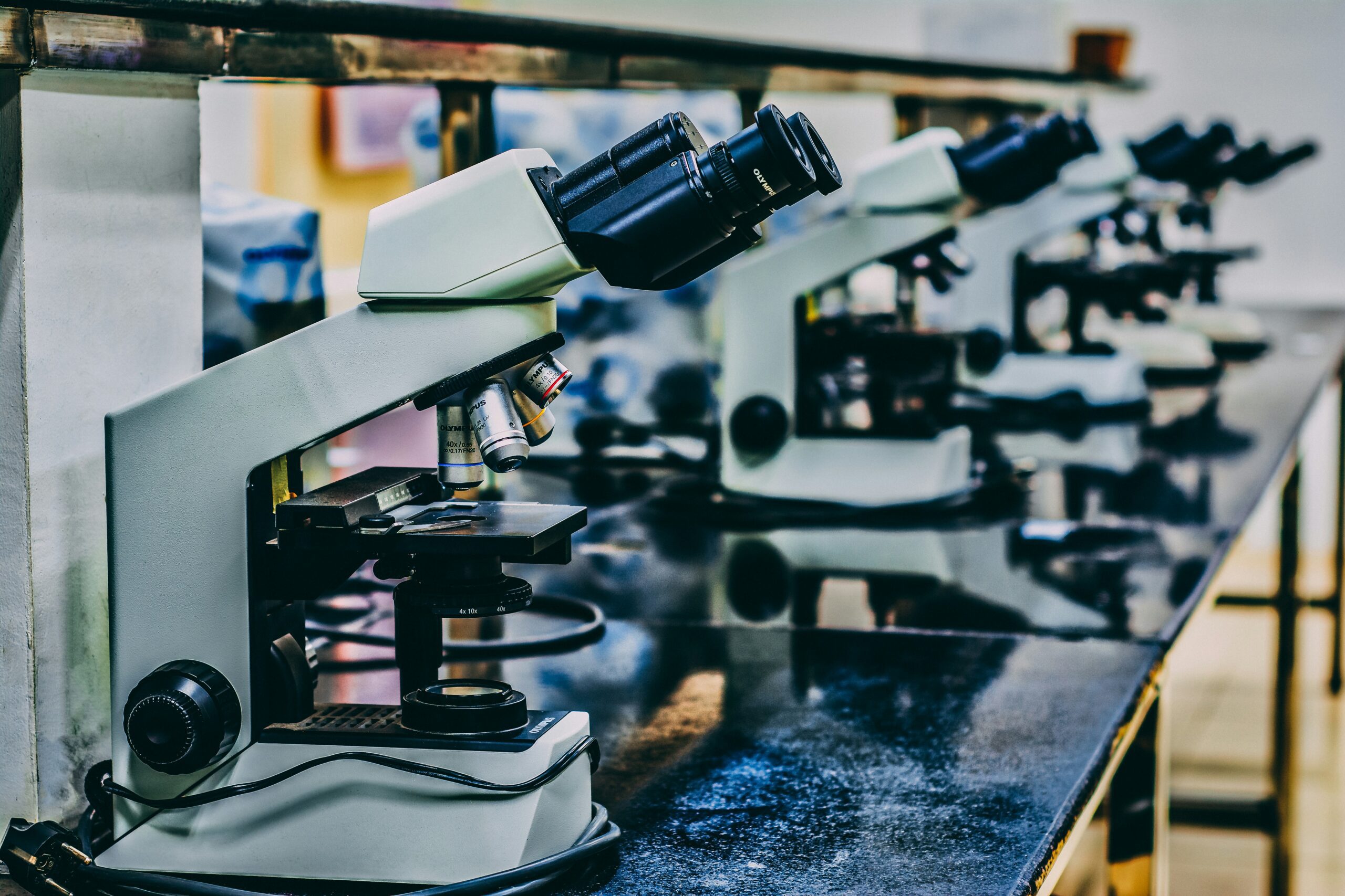 microscopes on worktop