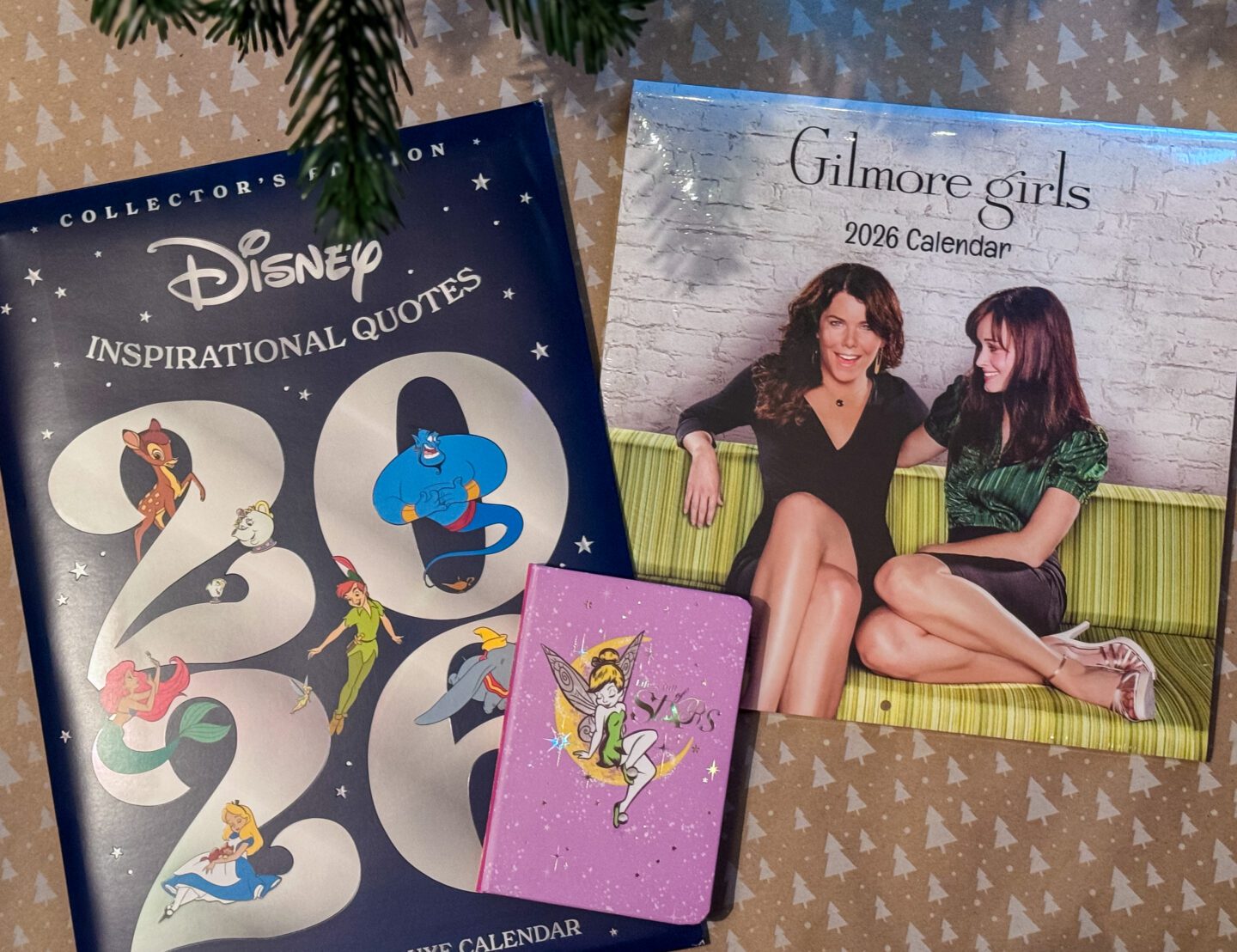 wall calendars on wrapping paper