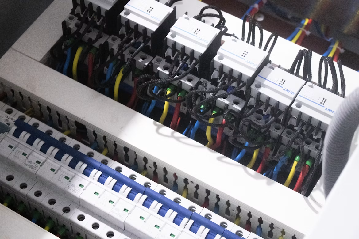 electrical unit with lots of wires