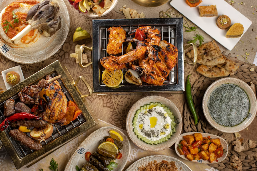 table of food