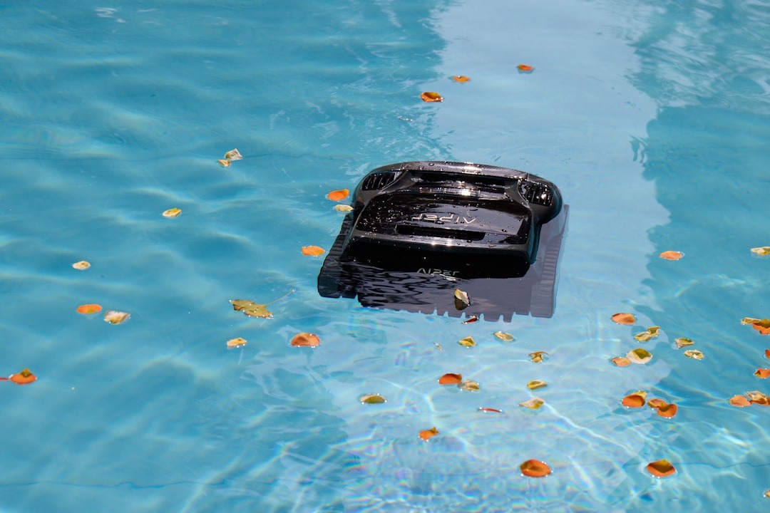 black phone in swimming pool